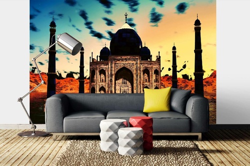 Vlies Fototapete - Taj Mahal 375 x 250 cm